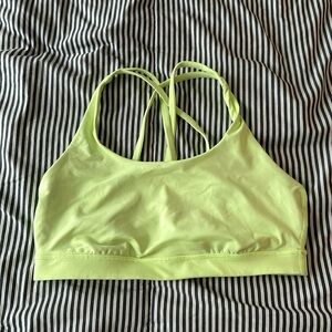 Lululemon energy bra size 10 neon yellow